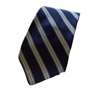 Ketch blue white‎ striped 3 inch mens Designer Necktie Tie